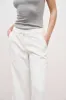 Draped Mid Rise Trousers - White sold by Because of Alice