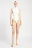 Sleeveless Roll Neck Knit Bodysuit - White sold by Because of Alice
