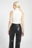 Sleeveless Roll Neck Knit Bodysuit - White sold by Because of Alice