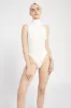Sleeveless Roll Neck Knit Bodysuit - White sold by Because of Alice