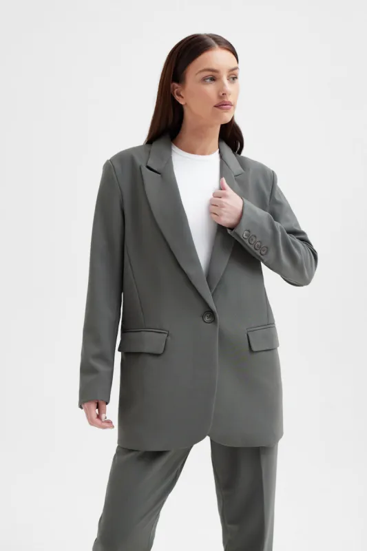 Boyfriend Blazer - Moss sold by Because of Alice