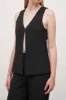 Hook & Eye Waistcoat - Black sold by Because of Alice