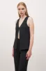 Hook & Eye Waistcoat - Black sold by Because of Alice