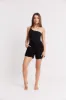 Asymmetric Bodysuit - Black sold by Because of Alice