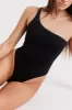 Asymmetric Bodysuit - Black sold by Because of Alice