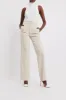 Straight Leg Wool Blend Trousers - Cream sold by Because of Alice
