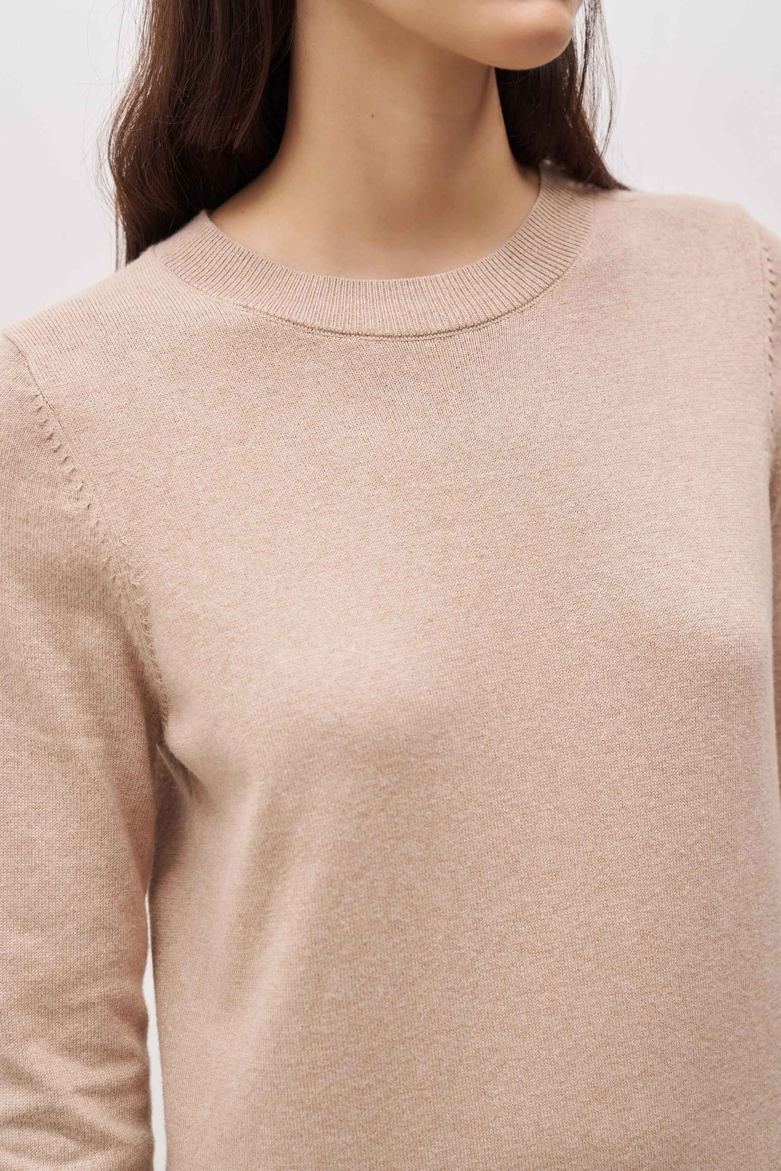 Cashmere Blend Column Maxi Dress - Birch sold by Because of Alice product image thumbnail 4