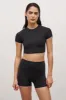 Base Sculpting Cropped T Shirt - Black sold by Because of Alice
