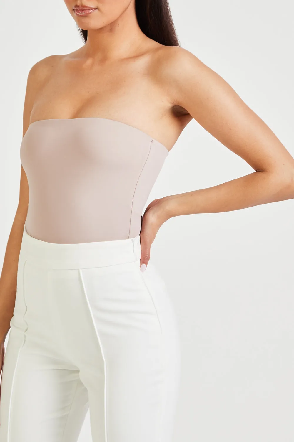 Strapless Bodysuit - Taupe sold by Because of Alice product image thumbnail 3