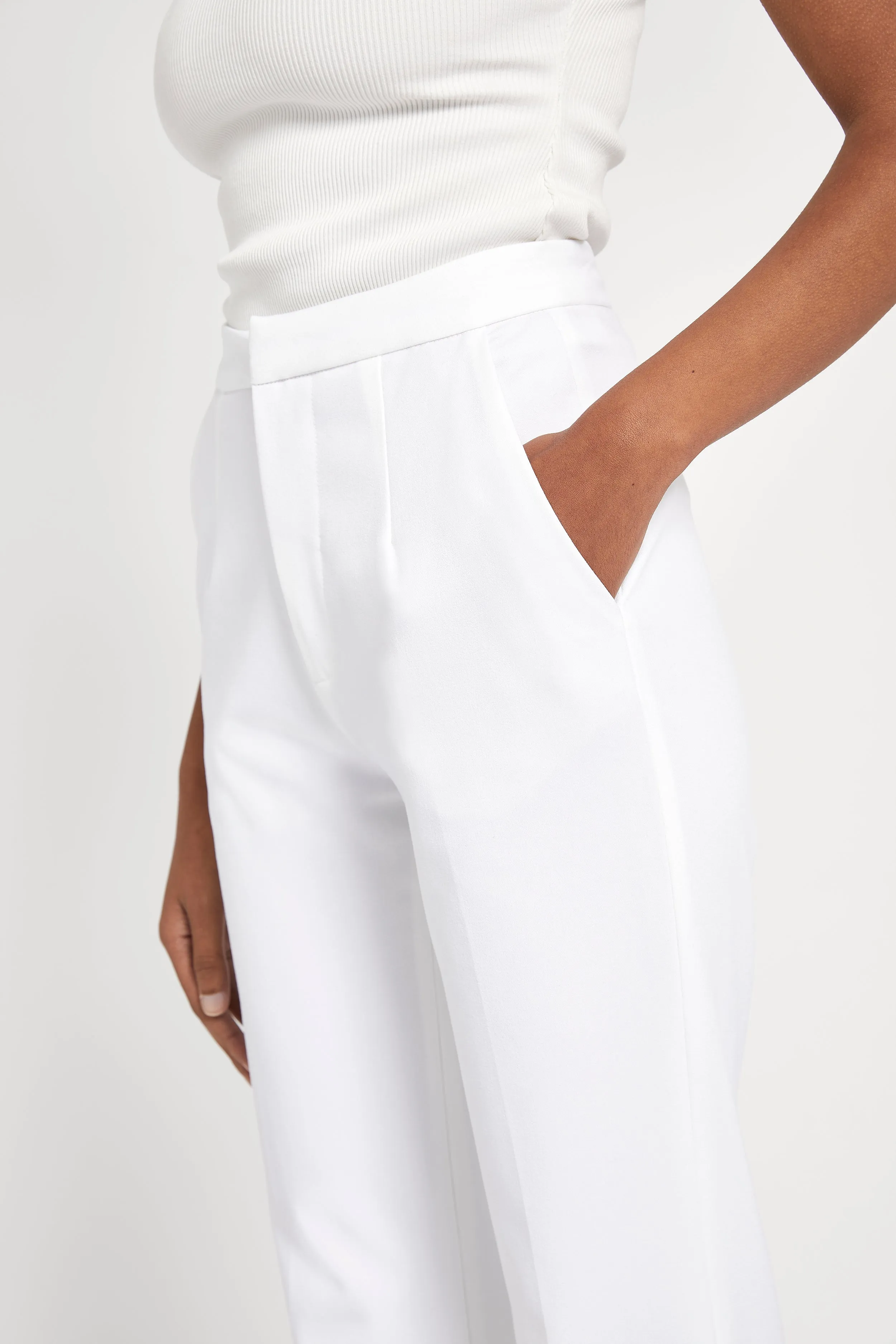 Tailored Suit Trousers - White sold by Because of Alice product image thumbnail 4