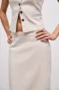 Mid Rise Linen Maxi Skirt - Birch sold by Because of Alice