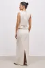 Mid Rise Linen Maxi Skirt - Birch sold by Because of Alice