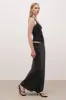 Satin Mid Rise Maxi Skirt - Black sold by Because of Alice