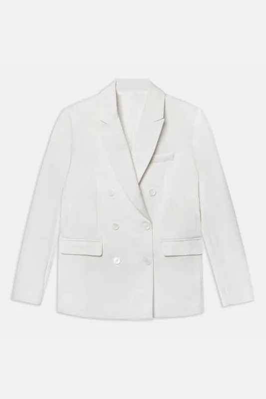 Formal Double Breasted Blazer - Cream sold by Because of Alice