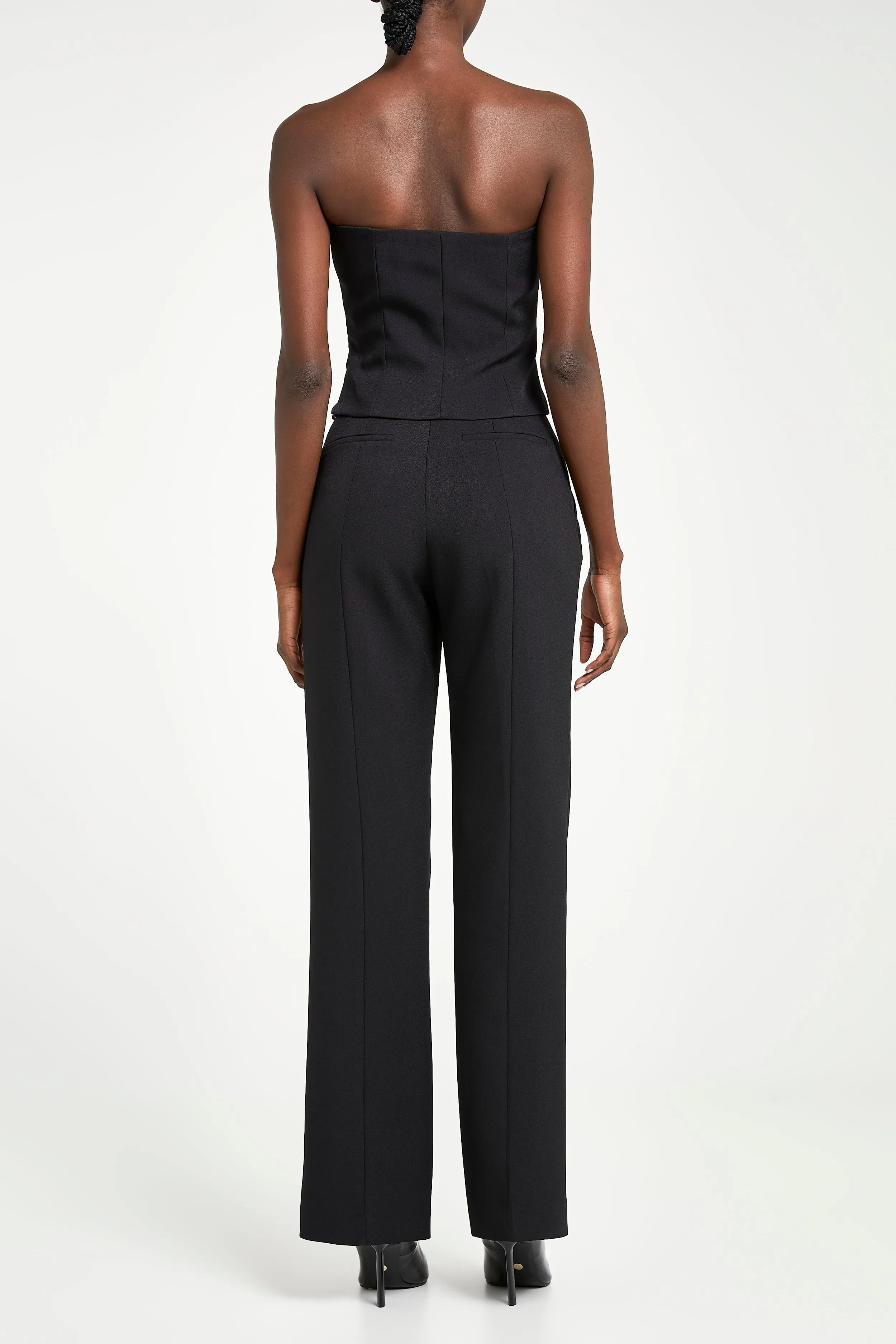 Tailored Straight Leg Trousers - Black sold by Because of Alice product image thumbnail 4