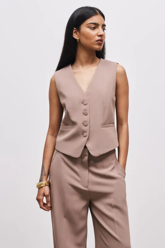 Effortless Waistcoat - Oak sold by Because of Alice