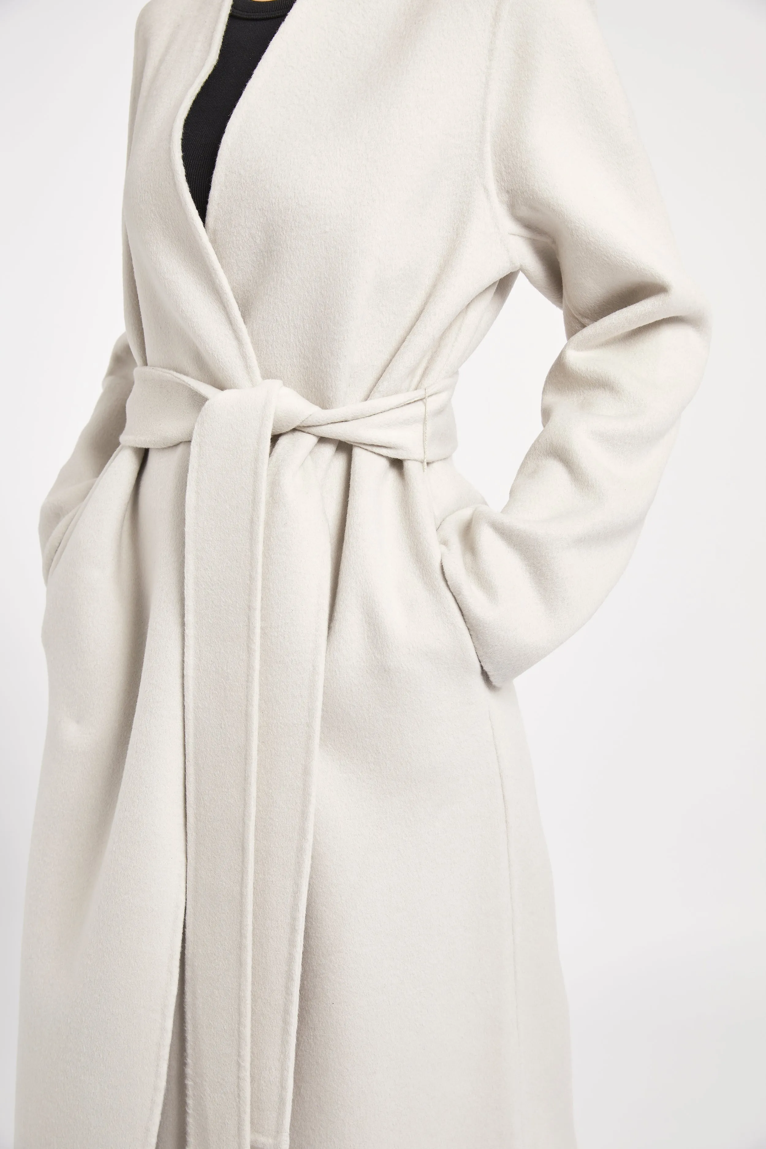 Double Faced Wool Cocoon Coat - Ecru sold by Because of Alice product image thumbnail 5