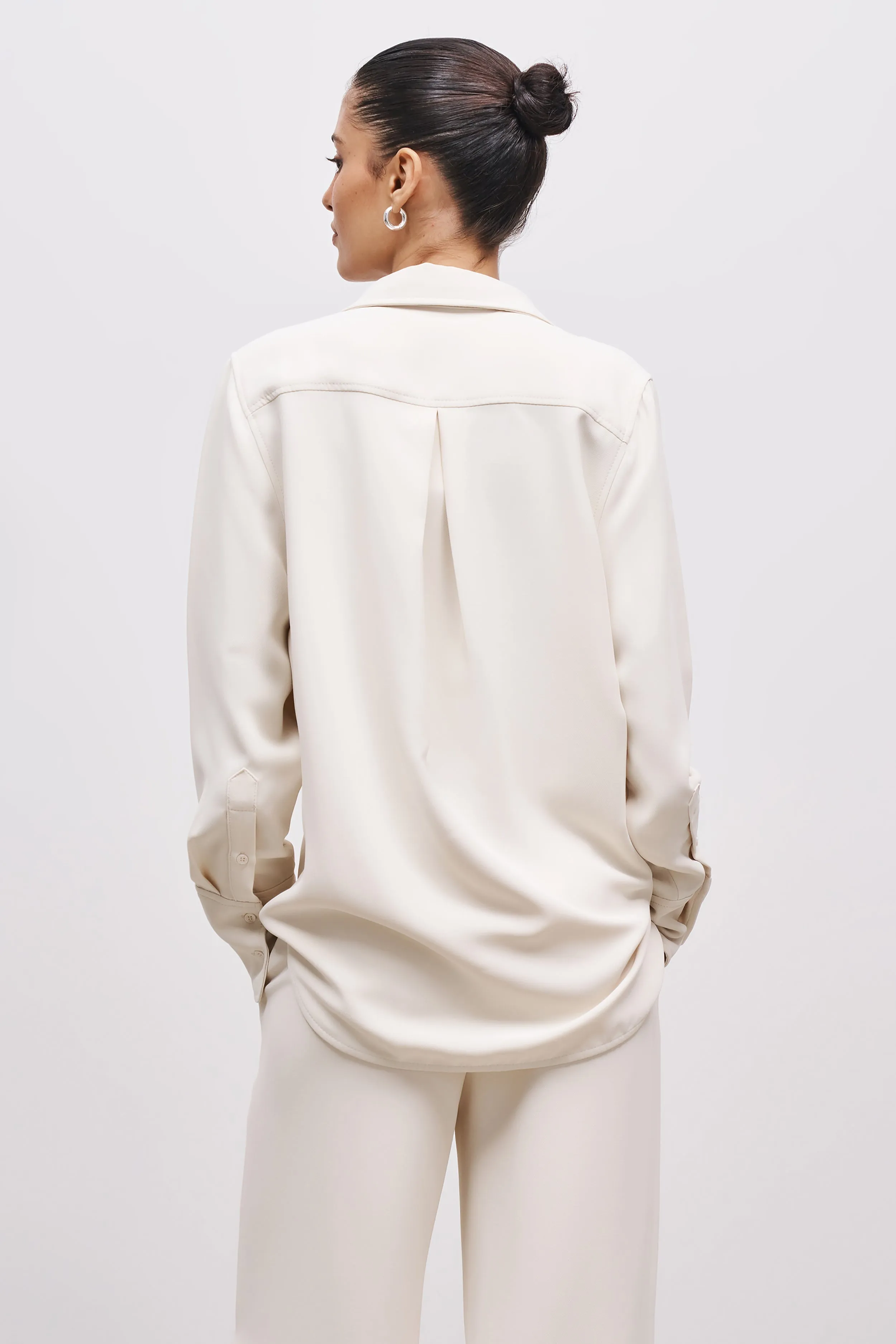 Effortless Oversized Shirt - Cream sold by Because of Alice product image thumbnail 2