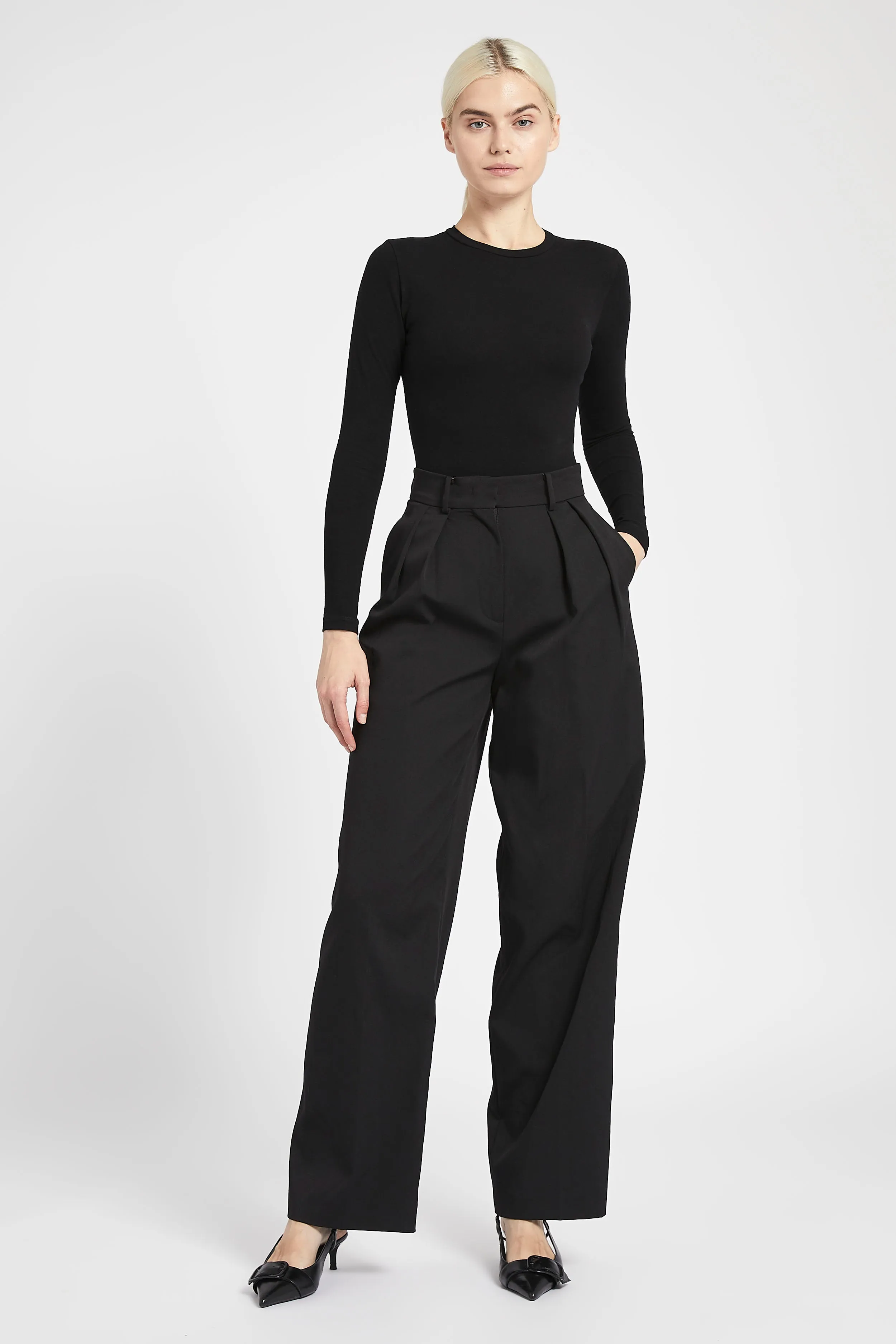 Cotton Longsleeve Bodysuit - Black sold by Because of Alice product image thumbnail 5