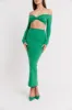 Stretch Midaxi Skirt - Parakeet Green sold by Because of Alice