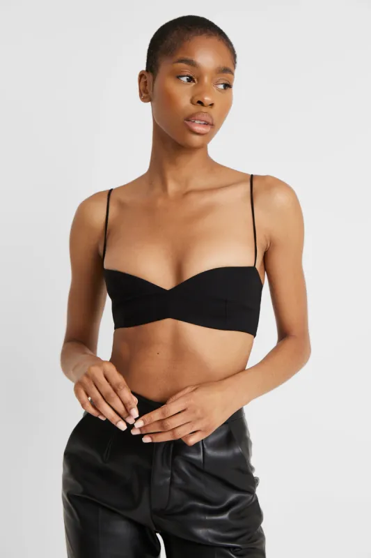 Tailored Bust Detail Bralet - Black sold by Because of Alice