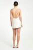 Satin Tie Back Mini Dress - Champagne sold by Because of Alice