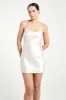 Satin Tie Back Mini Dress - Champagne sold by Because of Alice