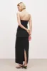 Strapless Linen Bustier - Black sold by Because of Alice