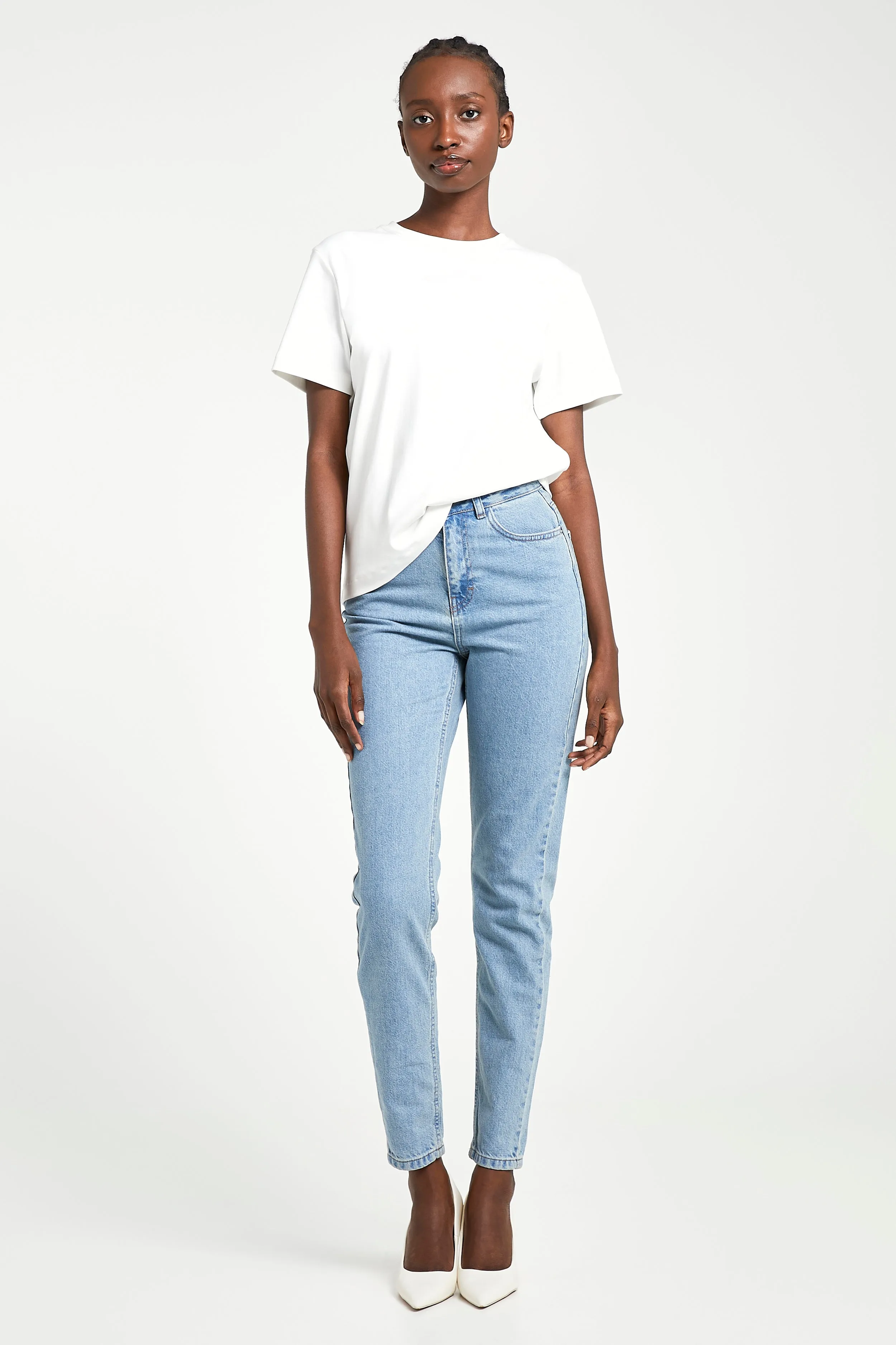 Classic Mom Jeans - Light Blue sold by Because of Alice