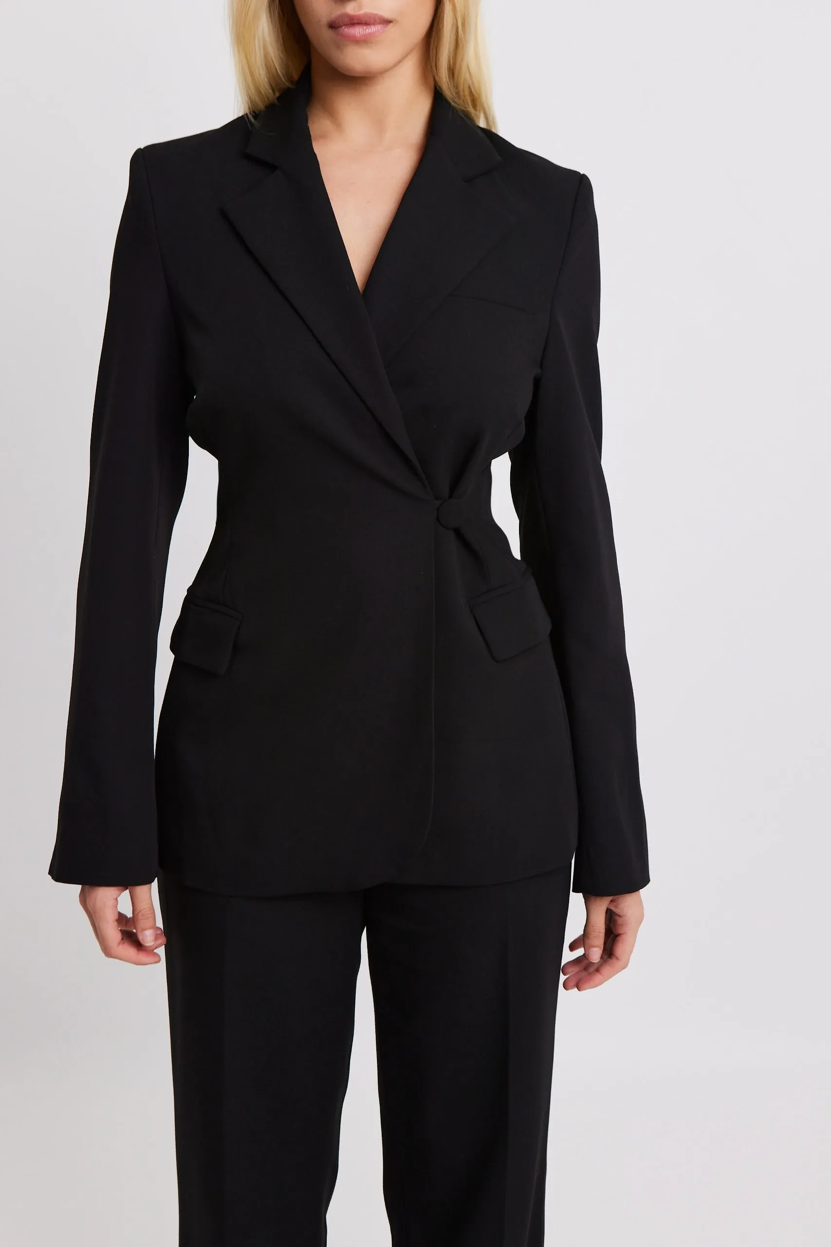 Asymmetric Wool Blend Blazer - Black sold by Because of Alice product image thumbnail 5