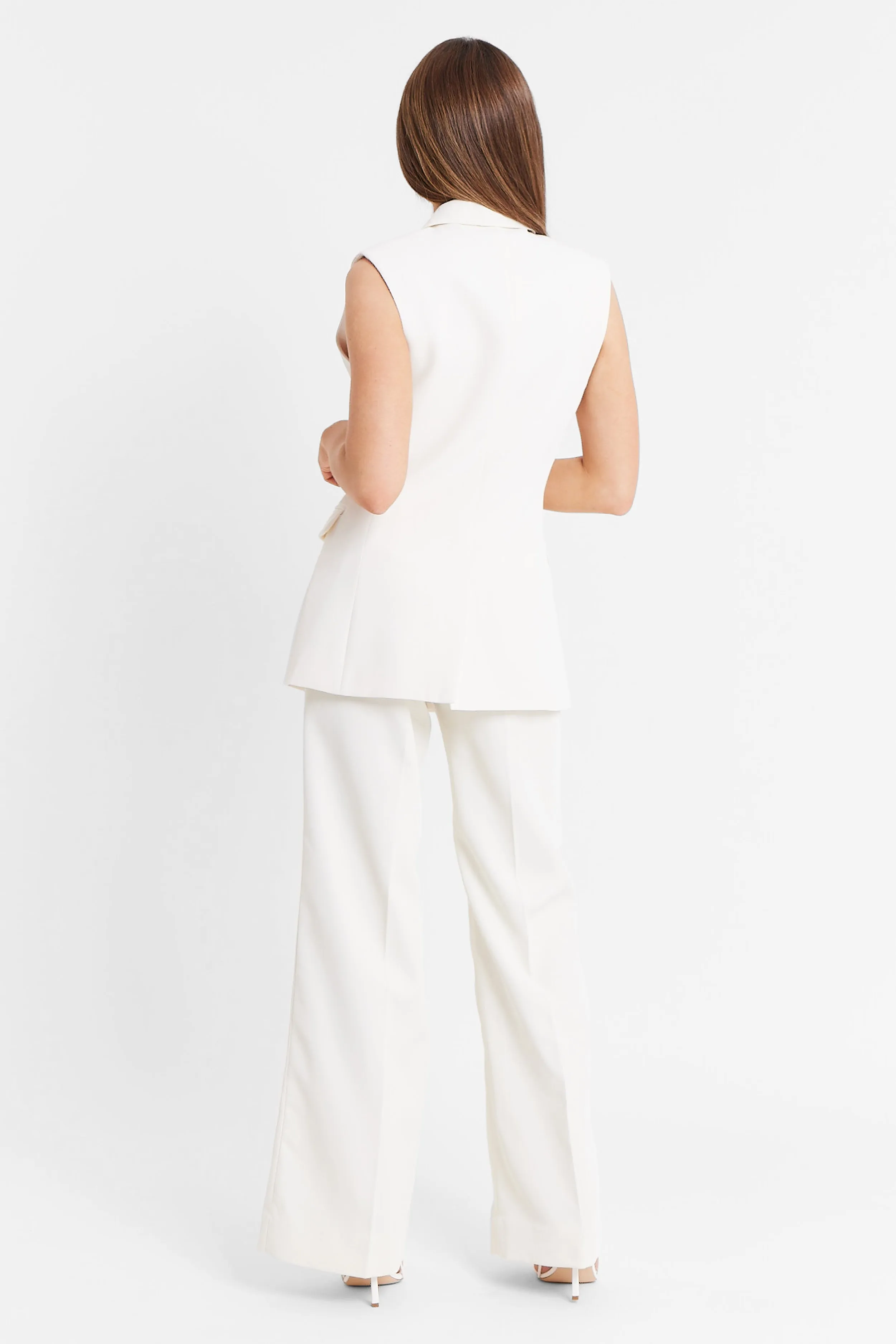 Double Breasted Waistcoat - Cream sold by Because of Alice product image thumbnail 3