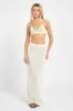Crochet Knit Maxi Skirt - Cream sold by Because of Alice