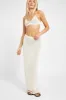 Crochet Knit Maxi Skirt - Cream sold by Because of Alice