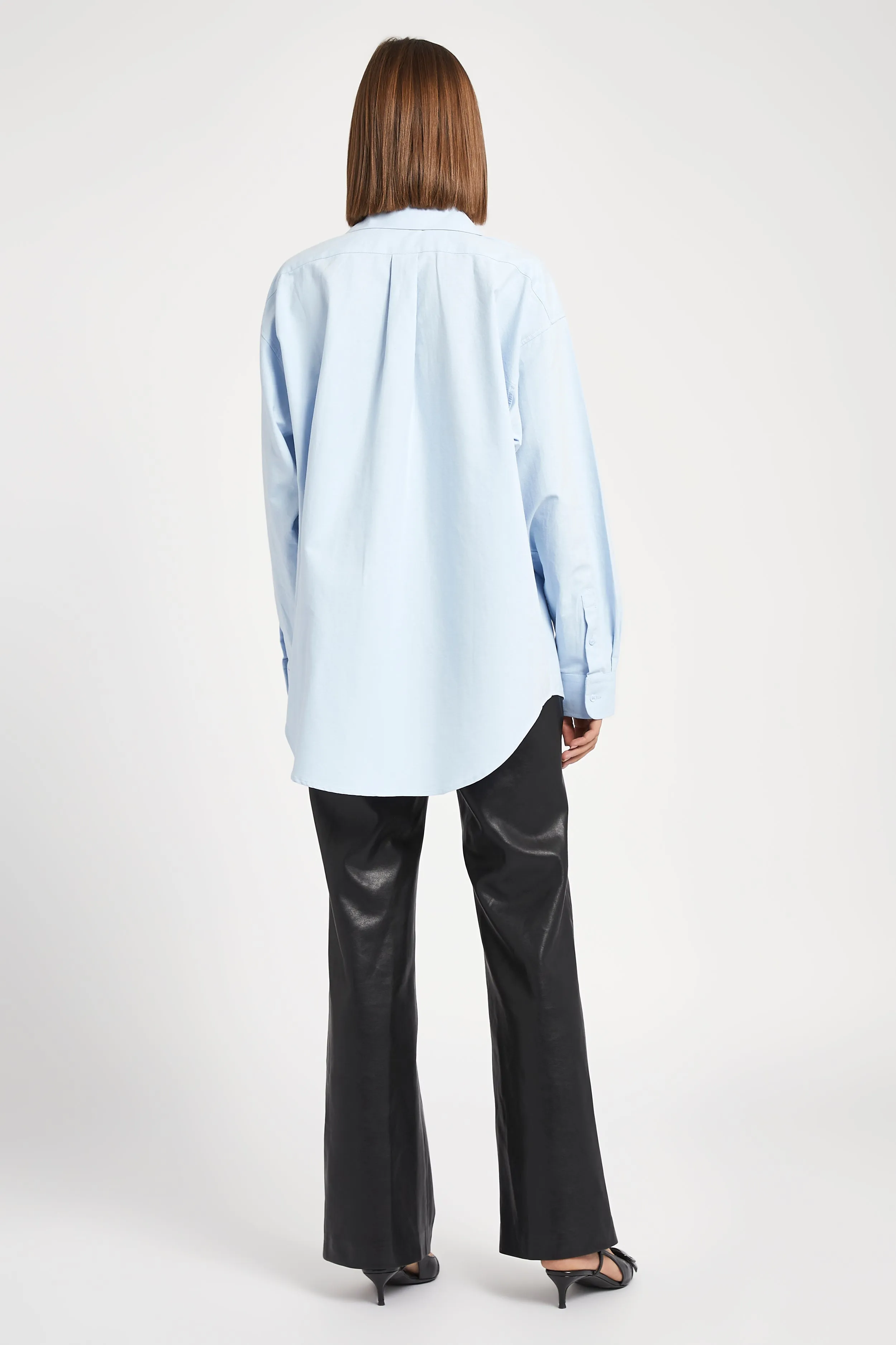 Masculine Oversized Cotton Shirt - Light Blue sold by Because of Alice product image thumbnail 3