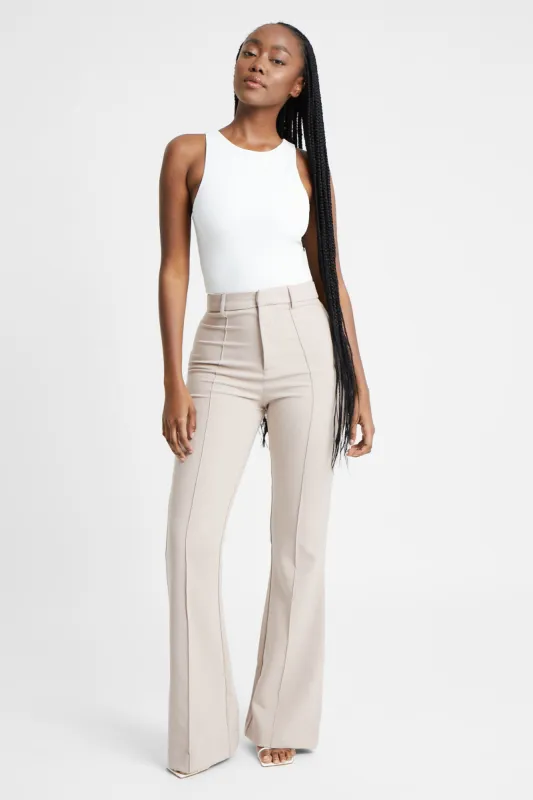 Wide Leg Suit Trousers - Dusty Rose sold by Because of Alice