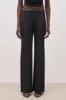 Tailored Mid Rise Trousers With Strap Detail - Black sold by Because of Alice