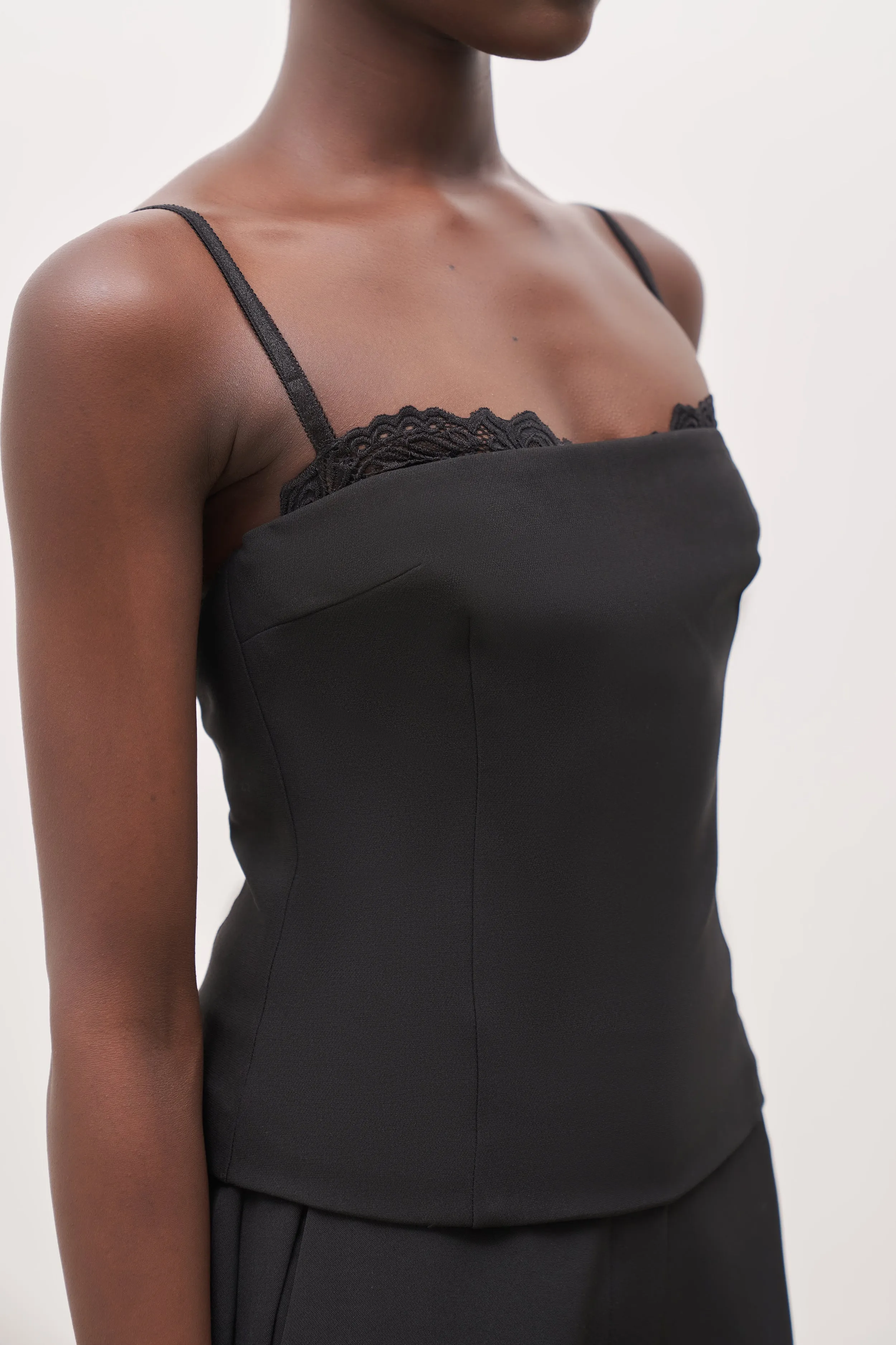 Tailored Bra Detail Bustier - Black sold by Because of Alice product image thumbnail 5