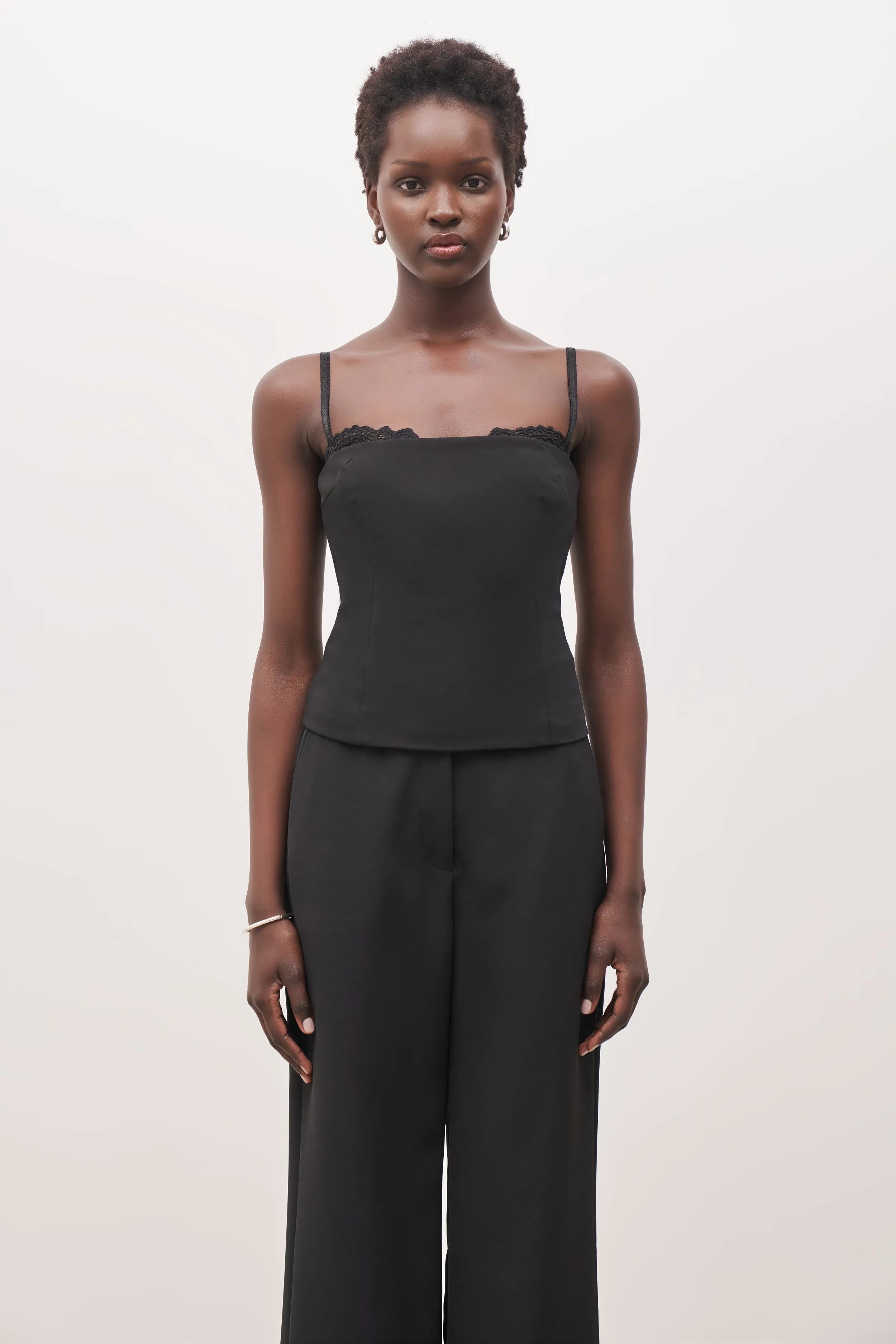 Tailored Bra Detail Bustier - Black sold by Because of Alice