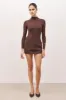 Mid Rise Effortless Mini Skirt - Truffle sold by Because of Alice