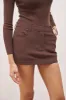 Mid Rise Effortless Mini Skirt - Truffle sold by Because of Alice