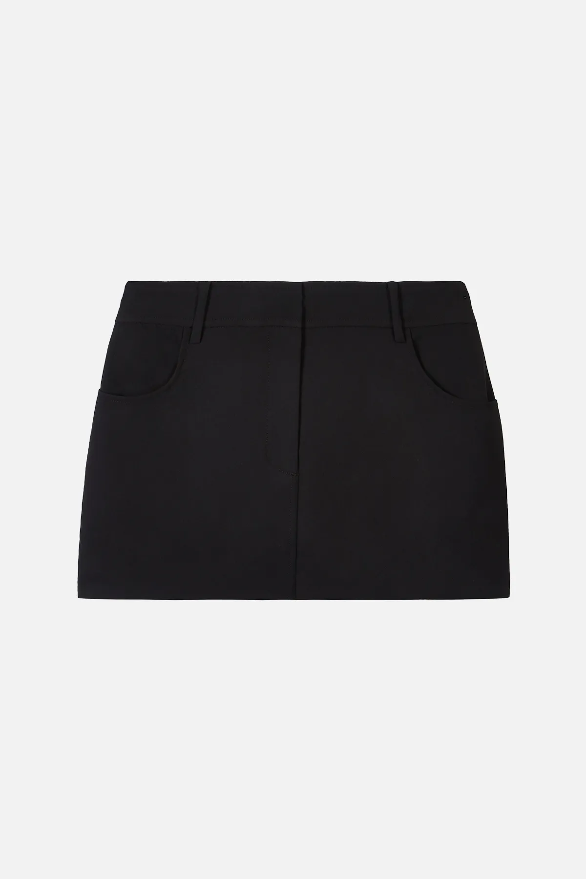 Mid Rise Effortless Mini Skirt - Black sold by Because of Alice product image thumbnail 5