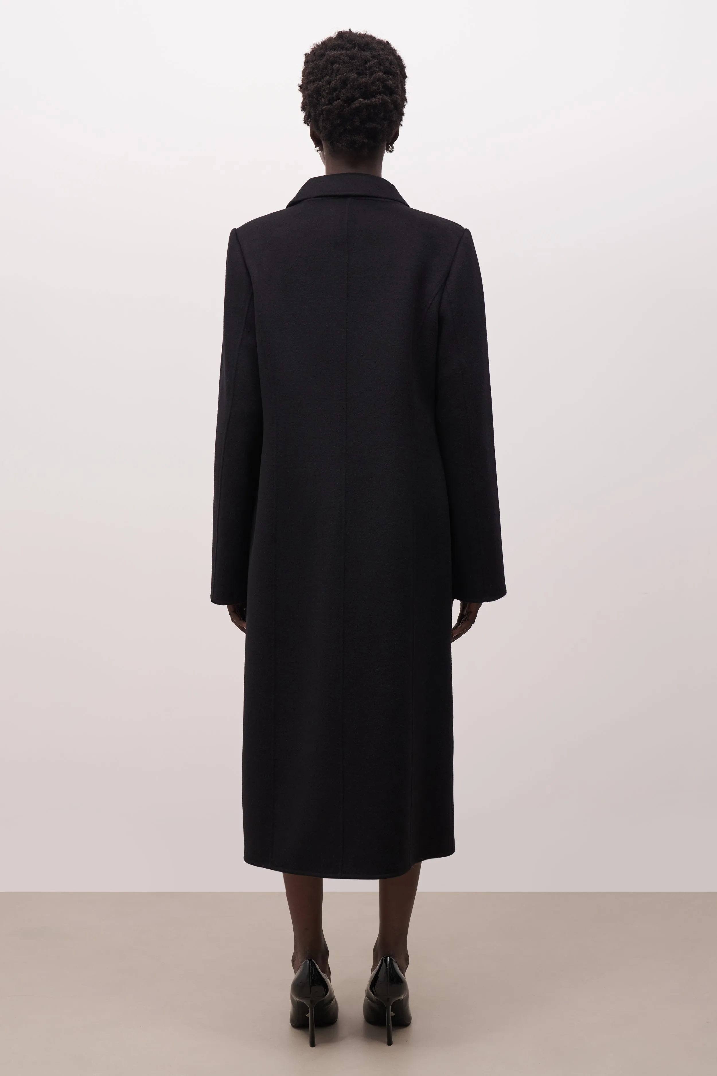 Double Faced Wool Dinner Coat - Black sold by Because of Alice product image thumbnail 3