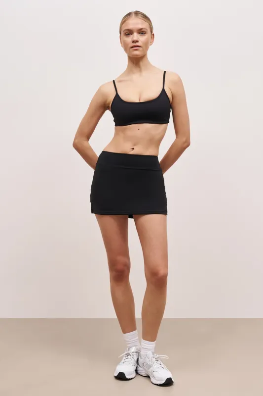 Base Sculpting Tennis Skort - Black sold by Because of Alice