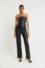 Tailored Leather Strapless Bodice - Black sold by Because of Alice