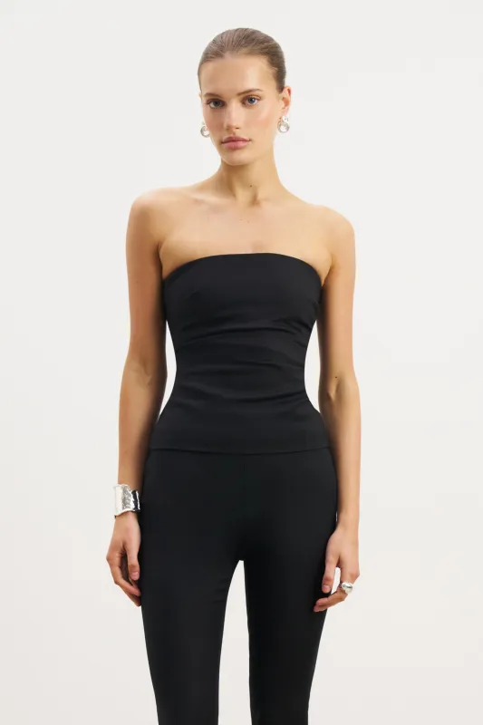 Tailored Ruched Bodice - Black sold by Because of Alice