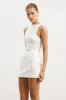 Tailored Micro Mini Skirt - White sold by Because of Alice