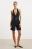 Effortless Pleated Longline Shorts - Black sold by Because of Alice