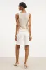 Crochet Knit V Neck Waistcoat - Cream sold by Because of Alice