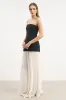 Structured Bodice Gown - Black/Cream sold by Because of Alice