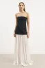 Structured Bodice Gown - Black/Cream sold by Because of Alice